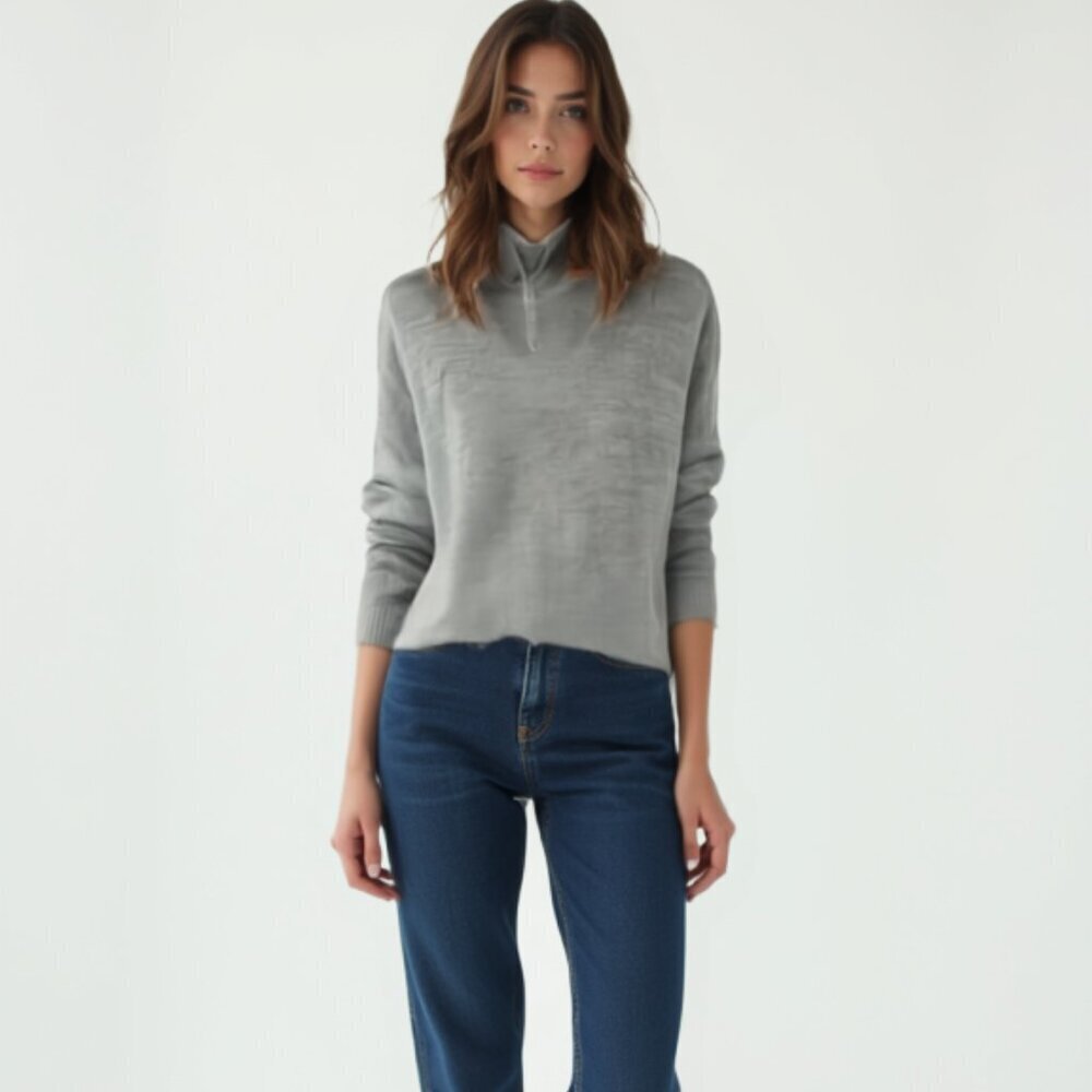 ICEBREAKER Nova Cool-Lite pullover funnel turtleneck knit sweater merino wool XS